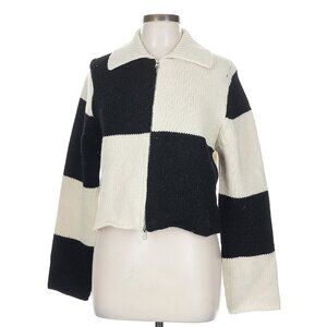 De Base Kare Zip Wool Cardigan One Size
